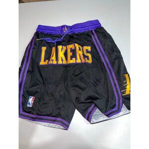 Los Angeles Lakers Hardwood Classics basketball shorts with the NBA & Just Don